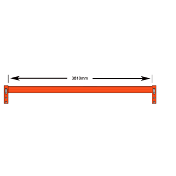 3810mm (140mm High x 50mm Deep) Pallet Racking Beam Dexion Compatible