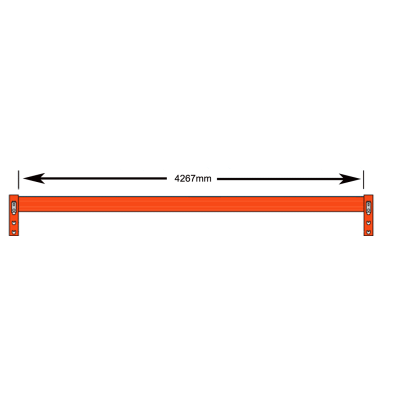 4267mm (140mm High x 50mm Deep) Pallet Racking Beam Dexion Compatible