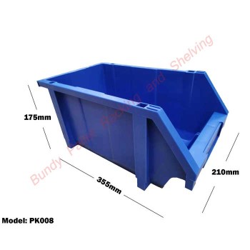 Blue Plastic Stackable Storage Bin